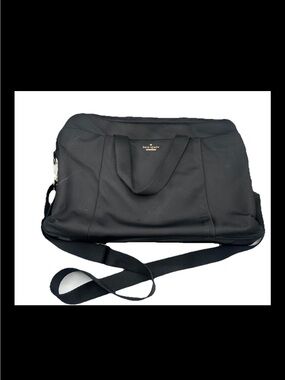 kate spade Black Nylon Laptop Bag with Adjustable Crossbody Shoulder Strap